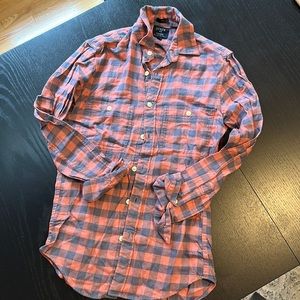 JCrew XS Slim flannel button down